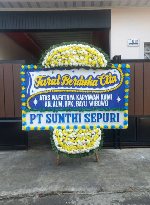 Papan Bunga Duka di Potorono